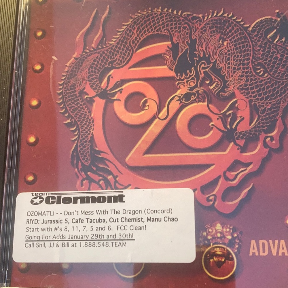Ozomatli don’t mess with the dragon advance cd